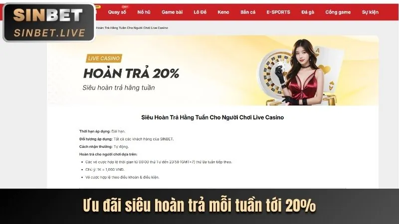 Thưởng nạp lại hàng ngày win868